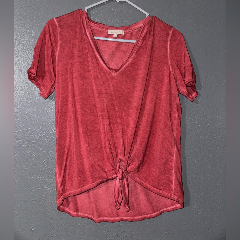 Red/maroon shirt